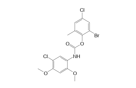 5-chloro-2,4-dimethoxycarbanilic acid, 6-bromo-4-chloro-o-tolyl ester