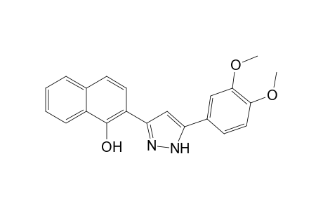 2-[5-(3,4-dimethoxyphenyl)-1H-pyrazol-3-yl]-1-naphthol