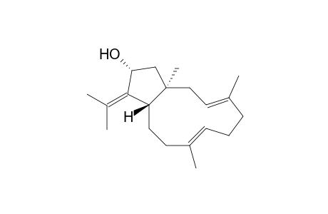 13-(R*)-HYDROXY-(1R*,11S*)-DOLABELLA-3(E),7(E,12(18)-TRIENE;ISOPALOMINOL