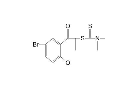 5'-bromo-2'-hydroxy-2-mercaptopropiophenone, 2-(dimethyldithiocarbamate)