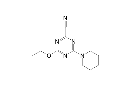 4-Ethoxy-6-(1-piperidinyl)-1,3,5-triazine-2-carbonitrile