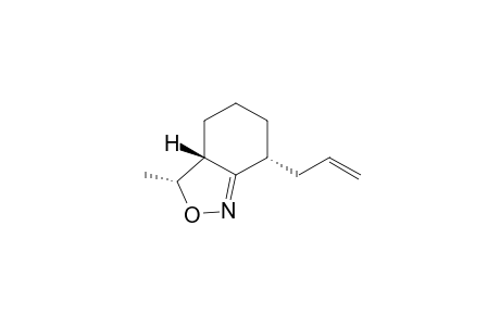 2,1-Benzisoxazole, 3,3a,4,5,6,7-hexahydro-3-methyl-7-(2-propenyl)-, (3.alpha.,3a.beta.,7.alpha.)-