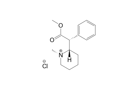 (+/-)-THREO-N-METHYL-ALPHA-PHENYL-2-PIPERIDINEACETIC-ACID-METHYLESTER-HYDROCHLORIDE;(+/-)-THREO-N-METHYL-METHYLPHENIDATE-HYDROCHLORIDE;MAJOR-ISOMER