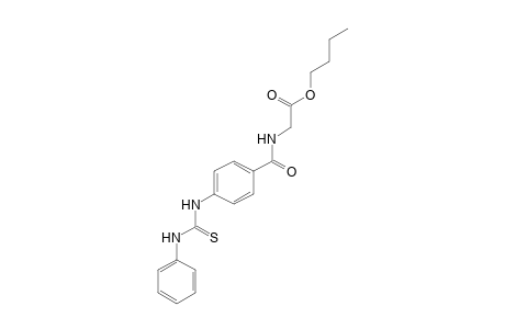 p-(3-Phenyl-2-thioureido)hippuric acid, butyl ester