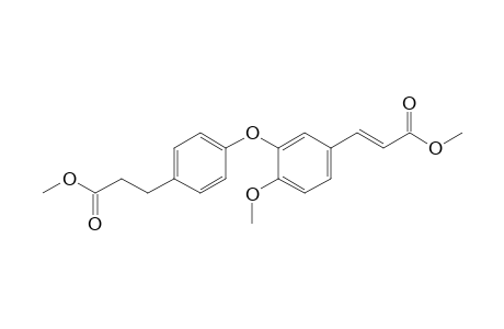 Methyl 3-{4'-methoxy-3'-[4""""-(3-methoxy-3-oxopropyl)phenoxy]phenyl}-acrylate