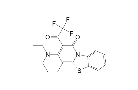 1H-Pyrido[2,1-b]benzothiazol-1-one, 3-(diethylamino)-4-methyl-2-(trifluoroacetyl)-