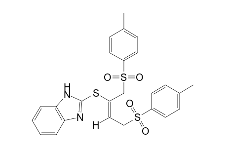 (E)-2-{{3-(p-tolylsulfonyl)-1-[(p-tolylsulfonyl)methyl]propenyl}thio}benzimidazole