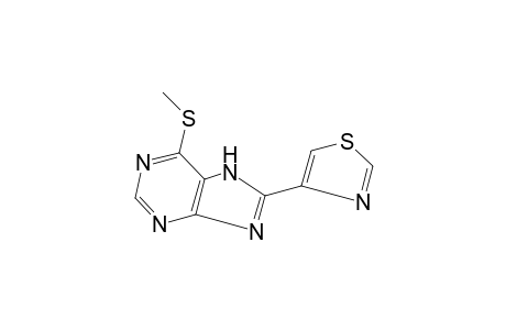 6-(methylthio)-8-(4-thiazolyl)purine