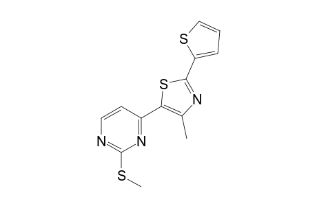 4-[4-methyl-2-(2-thienyl)-5-thiazolyl]-2-(methylthio)pyrimidine