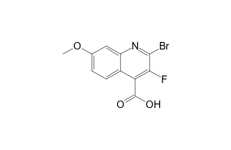 2-Bromo-3-fluoro-7-methoxyquinoline-4-carboxylic acid