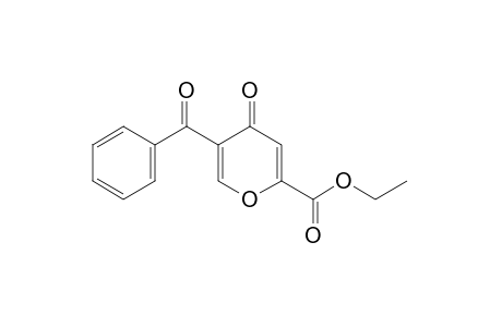 5-benzoyl-4-oxo-4H-pyran-2-carboxylic acid, ethyl ester