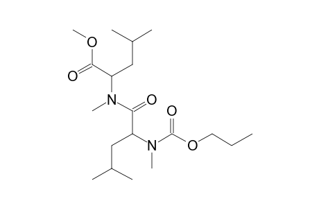 leu-leu, N,N'-Dimethyl-N-(N-propyloxycarbonyl)-, methyl ester (isomer 1)