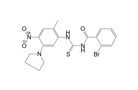 2-Bromanyl-N-[(2-methyl-4-nitro-5-pyrrolidin-1-yl-phenyl)carbamothioyl]benzamide