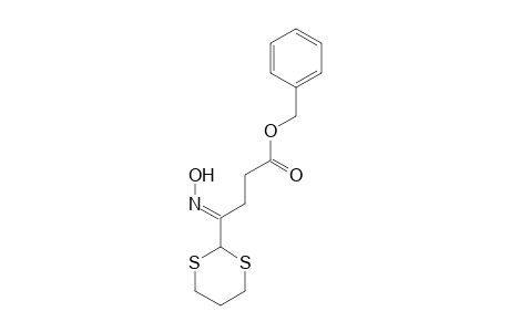 Butanoic acid, 4-(1,3-dithian-2-yl)-4-hydroxyimino-, benzyl ester