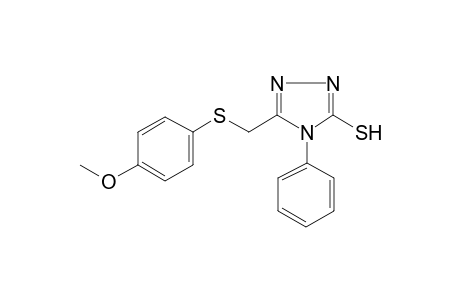 3-[(4-methoxyphenyl)sulfanylmethyl]-4-phenyl-1H-1,2,4-triazole-5-thione