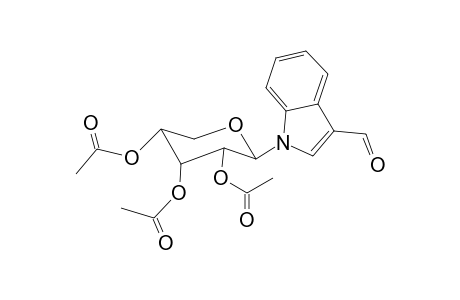 1-(2,3,4-tri-o-Acetyl.beta.D-ribopyranosyl)indol-3-carbaldehyde