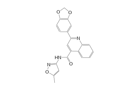 2-(1,3-benzodioxol-5-yl)-N-(5-methyl-3-isoxazolyl)-4-quinolinecarboxamide