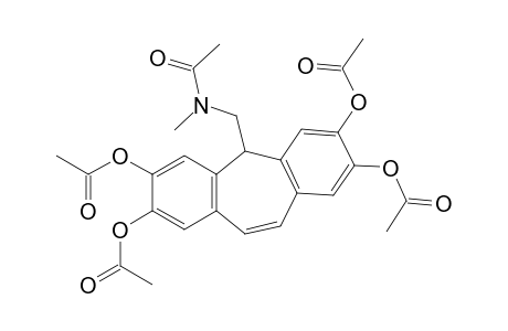 N-methyl-N-(2,3,7,8-tetrahydroxy-5H-dibenzo[a,d]cyclohepten-5-ylmethyl)acetamide, tetraacetate