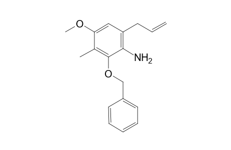 6-allyl-2-benzyloxy-4-methoxy-3-methyl-aniline