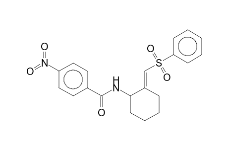 Cyclohexanamine, N-(4-nitrobenzoyl)-2-(phenylsulfonylmethylene)-