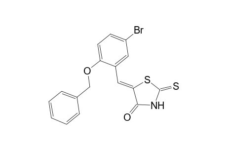 (5Z)-5-[2-(benzyloxy)-5-bromobenzylidene]-2-thioxo-1,3-thiazolidin-4-one