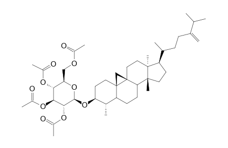 3-BETA-O-(2',3',4',6'-TETRA-O-ACETYL-BETA-D-GLUCOPYRANOSYL)-CYClOEUCALENOL