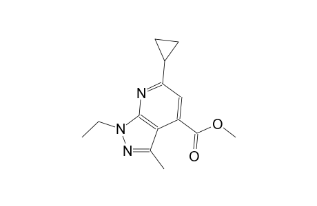 1H-pyrazolo[3,4-b]pyridine-4-carboxylic acid, 6-cyclopropyl-1-ethyl-3-methyl-, methyl ester