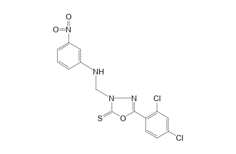 2-(2,4-dichlorophenyl)-4-[(m-nitroanilino)methyl]-delta2-1,3,4-oxadiazoline-5-thione