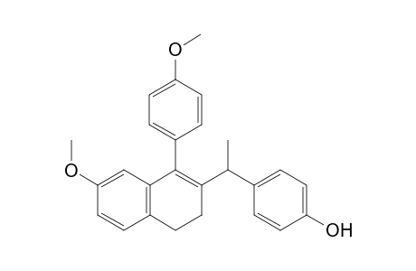 4-(1-(7-Methoxy-1-(4-methoxyphenyl)-3,4-dihydronaphthalen-2-yl)ethyl)phenol