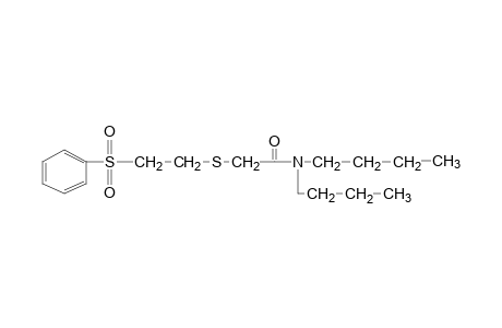 N,N-dibutyl-2-{[2-(phenylsulfonyl)ethyl]thio}acetamide