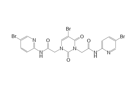 2-(5-bromo-3-{2-[(5-bromo-2-pyridinyl)amino]-2-oxoethyl}-2,6-dioxo-3,6-dihydro-1(2H)-pyrimidinyl)-N-(5-bromo-2-pyridinyl)acetamide