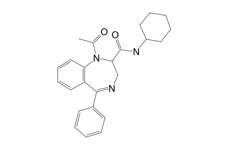 1-Acetyl-N-cyclohexyl-5-phenyl-2,3-dihydro-1H-benzo[E][1,4]diazepine-2-carboxamide