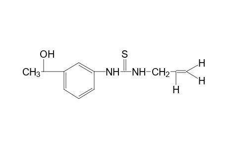 1-allyl-3-[m-(1-hydroxyethyl)phenyl]-2-thiourea