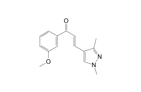 (2E)-3-(1,3-dimethyl-1H-pyrazol-4-yl)-1-(3-methoxyphenyl)-2-propen-1-one