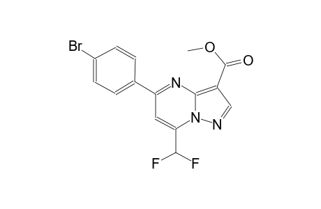 methyl 5-(4-bromophenyl)-7-(difluoromethyl)pyrazolo[1,5-a]pyrimidine-3-carboxylate