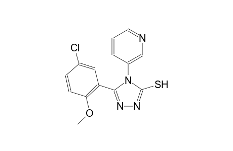 4H-1,2,4-triazole-3-thiol, 5-(5-chloro-2-methoxyphenyl)-4-(3-pyridinyl)-