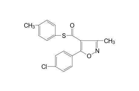 5-(p-chlorophenyl)-3-methyl-4-isoxazolecarbothioic acid, S-p-tolyl ester