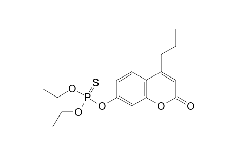 7-hydroxy-4-propylcoumarin, O-ester with O,O-diethyl phosphorothioate