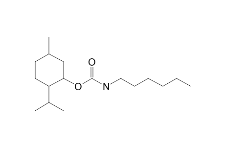 Carbonic acid, monoamide, N-hexyl-, menthyl ester