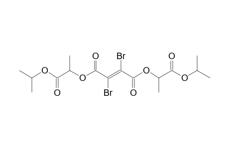 bis[1'-(Isopropoxycarbonyl)ethyl] 2,3-dibromobut-2-enedioate