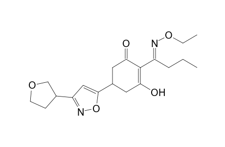 2-Cyclohexen-1-one, 2-[1-(ethoxyimino)butyl]-3-hydroxy-5-[3-(tetrahydro-3-furanyl)-5-isoxazolyl]-