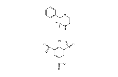 3,3-dimethyl-2-phenylmorpholine, picrate