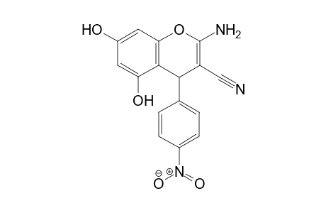 2-Amino-5,7-dihydroxy-4-(4-nitrophenyl)-4H-chromene-3-carbonitrile