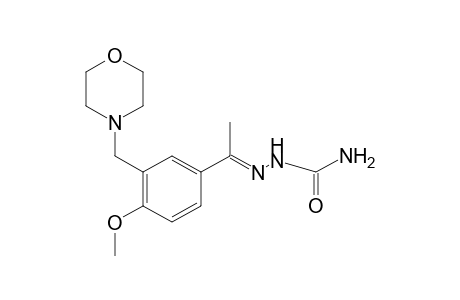 4'-methoxy-3'-(morpholinomethyl)acetophenone, semicarbazone