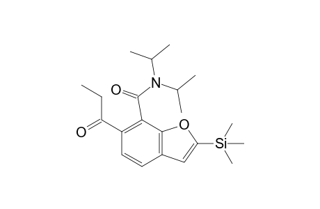 N,N-diisopropyl-6-propionyl-2-(trimethylsilyl)benzofuran-7-carboxamide