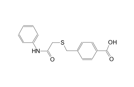 4-{[(2-anilino-2-oxoethyl)sulfanyl]methyl}benzoic acid