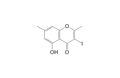 3-Iodo-5-hydroxy-2,7-dimethylchromone