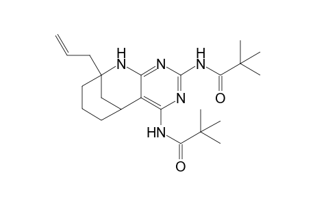 2,4-Bis(pivaloylamino)-9-allyl-5,6,7,8,9,10-hexahydro-5,9-methanopyrimido[4,5-b]azocine