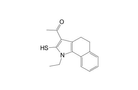 3-ACETYL-1-ETHYL-2-MERCAPTO-4,5-DIHYDRO-BENZ-[G]-INDOLE