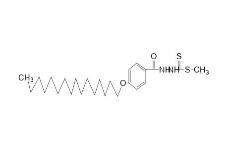 p-(hexadecyloxy)benzoic acid, 2-(dithiocarboxy)hydrazide, methyl ester